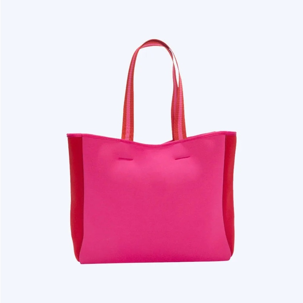 Summersalt "The Perfect Beach Tote" Hibiscus & Lava Neoprene